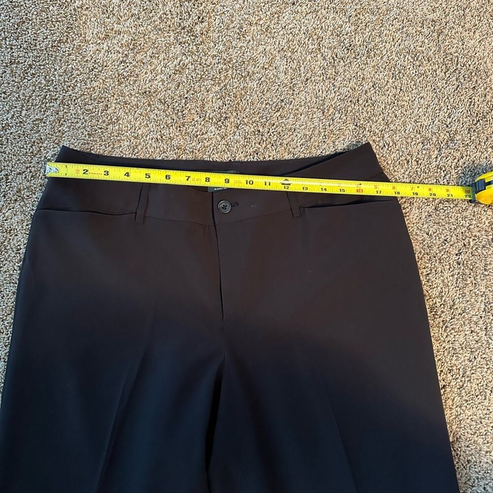 Eddie Bauer Blakely Fit Black Wide-Leg Trousers Size 14 EUC - Picture 12 of 15